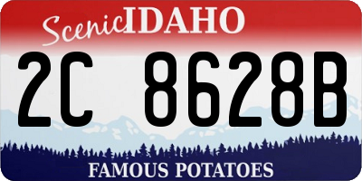 ID license plate 2C8628B