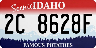 ID license plate 2C8628F