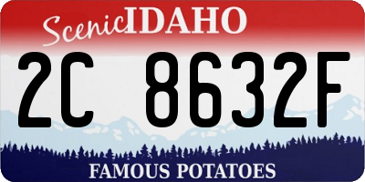 ID license plate 2C8632F