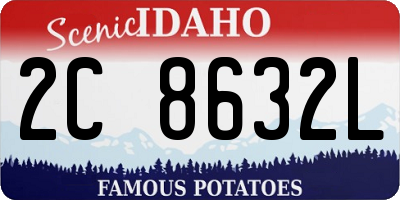 ID license plate 2C8632L