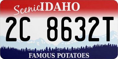ID license plate 2C8632T