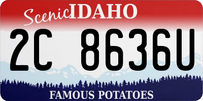 ID license plate 2C8636U