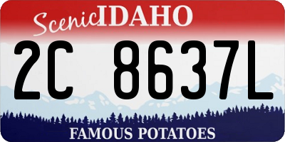 ID license plate 2C8637L
