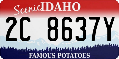 ID license plate 2C8637Y