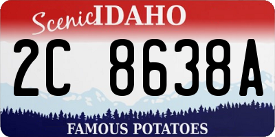 ID license plate 2C8638A
