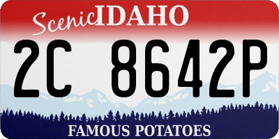 ID license plate 2C8642P