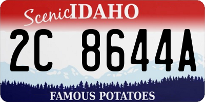 ID license plate 2C8644A