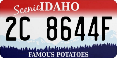 ID license plate 2C8644F