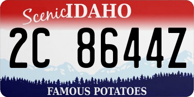 ID license plate 2C8644Z