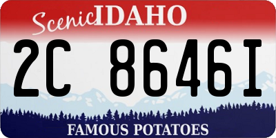 ID license plate 2C8646I
