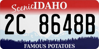ID license plate 2C8648B