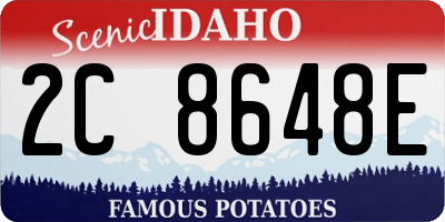 ID license plate 2C8648E
