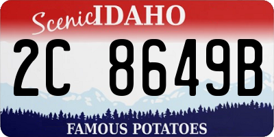 ID license plate 2C8649B