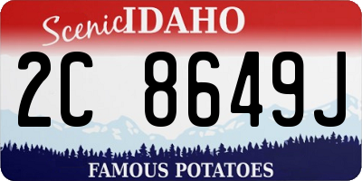 ID license plate 2C8649J