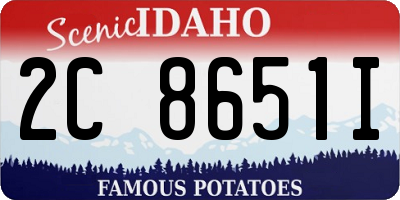 ID license plate 2C8651I