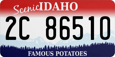 ID license plate 2C8651O