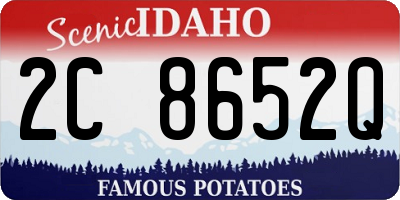 ID license plate 2C8652Q