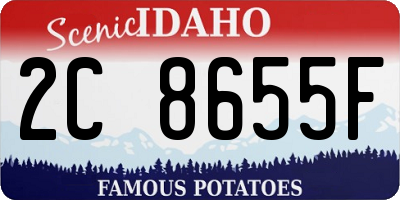 ID license plate 2C8655F