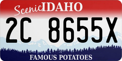 ID license plate 2C8655X