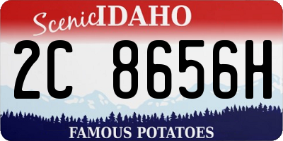 ID license plate 2C8656H