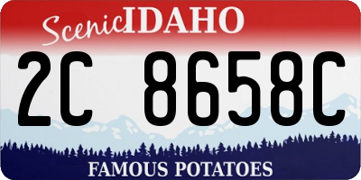 ID license plate 2C8658C