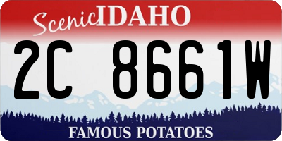 ID license plate 2C8661W