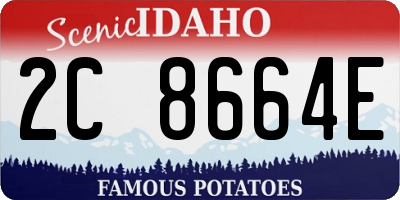 ID license plate 2C8664E