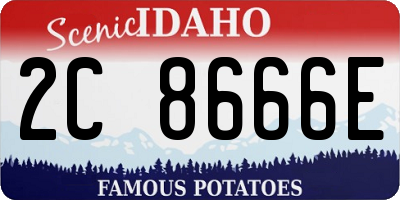 ID license plate 2C8666E