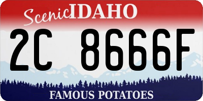 ID license plate 2C8666F
