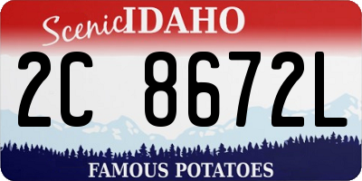 ID license plate 2C8672L