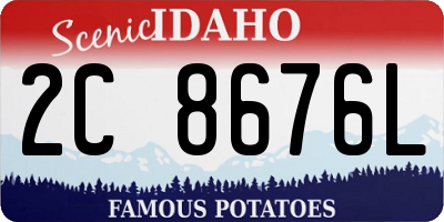 ID license plate 2C8676L