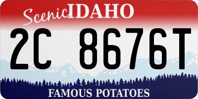 ID license plate 2C8676T
