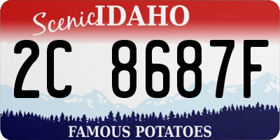 ID license plate 2C8687F