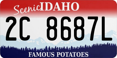 ID license plate 2C8687L
