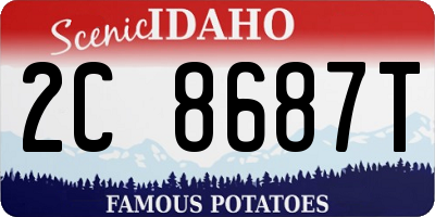 ID license plate 2C8687T