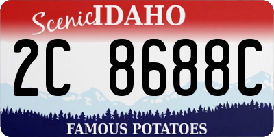 ID license plate 2C8688C