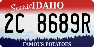 ID license plate 2C8689R