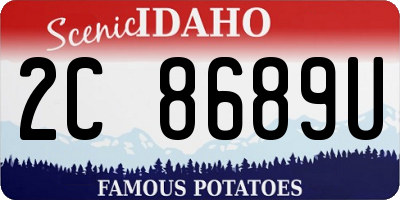ID license plate 2C8689U