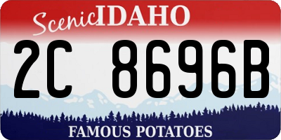 ID license plate 2C8696B