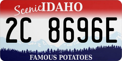 ID license plate 2C8696E