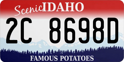 ID license plate 2C8698D