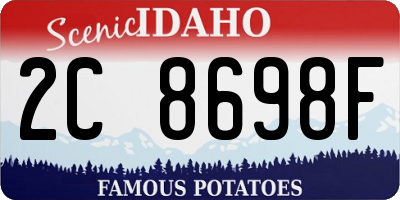 ID license plate 2C8698F