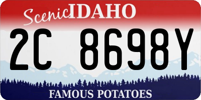 ID license plate 2C8698Y