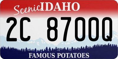 ID license plate 2C8700Q