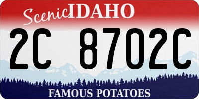 ID license plate 2C8702C
