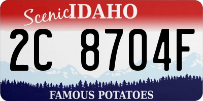 ID license plate 2C8704F