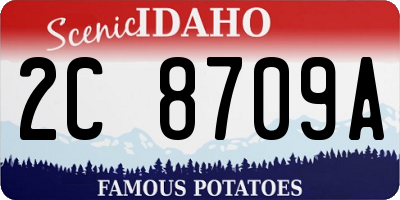 ID license plate 2C8709A
