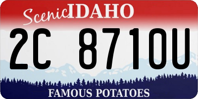 ID license plate 2C8710U