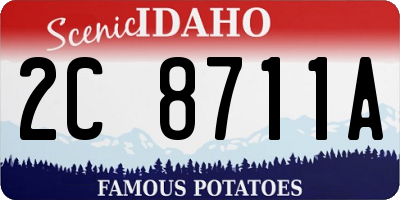 ID license plate 2C8711A