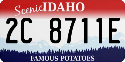 ID license plate 2C8711E